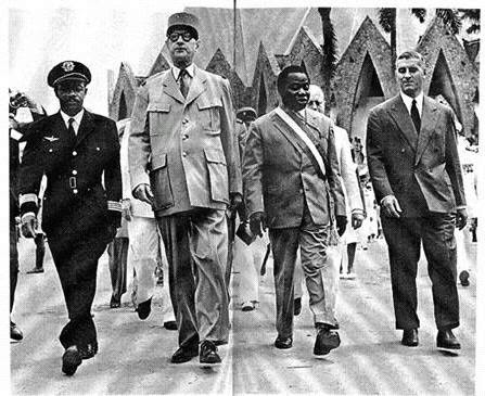 Charles de Gaulle y Barthélemy Boganda