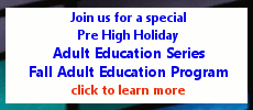 CAS Pre-High Holiday Adult Education Series