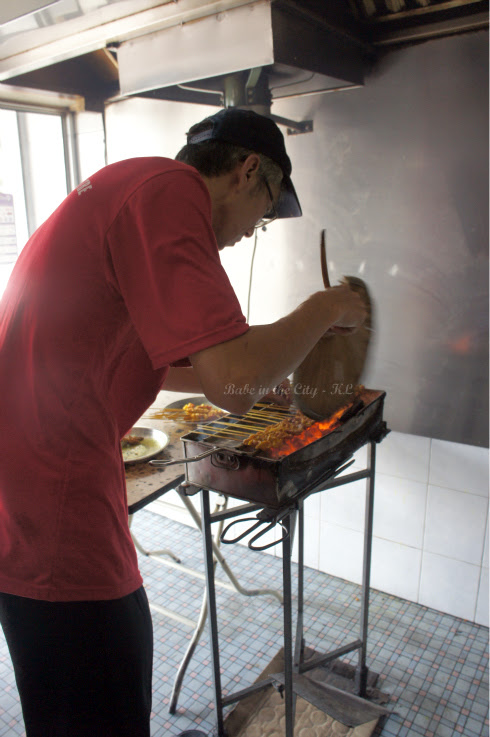 Fanning satay