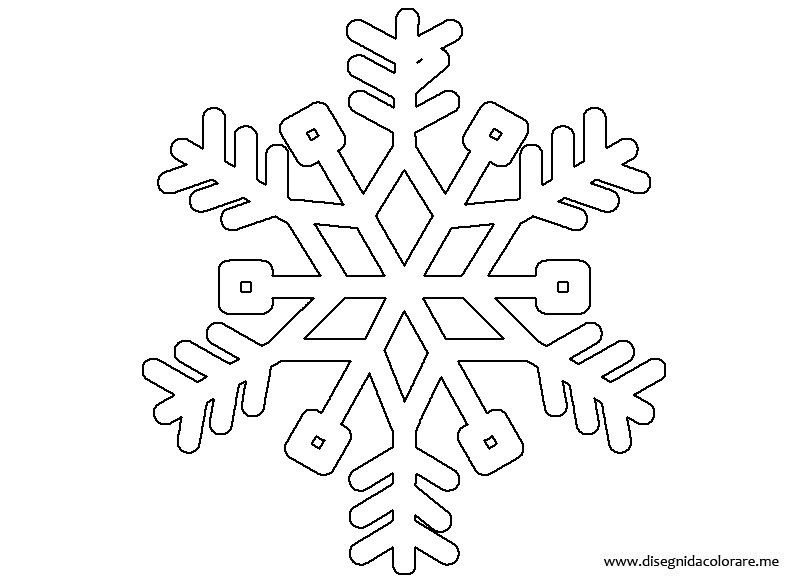Disegno Da Colorare Albero Di Natale Fiocco Di Neve Coloradisegni
