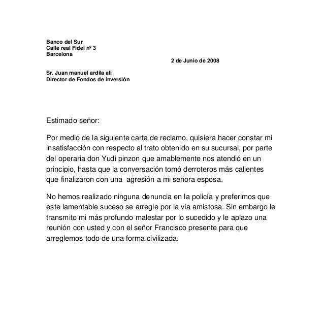 Carta Exposicion De Motivos Banco Venezuela - t Carta De