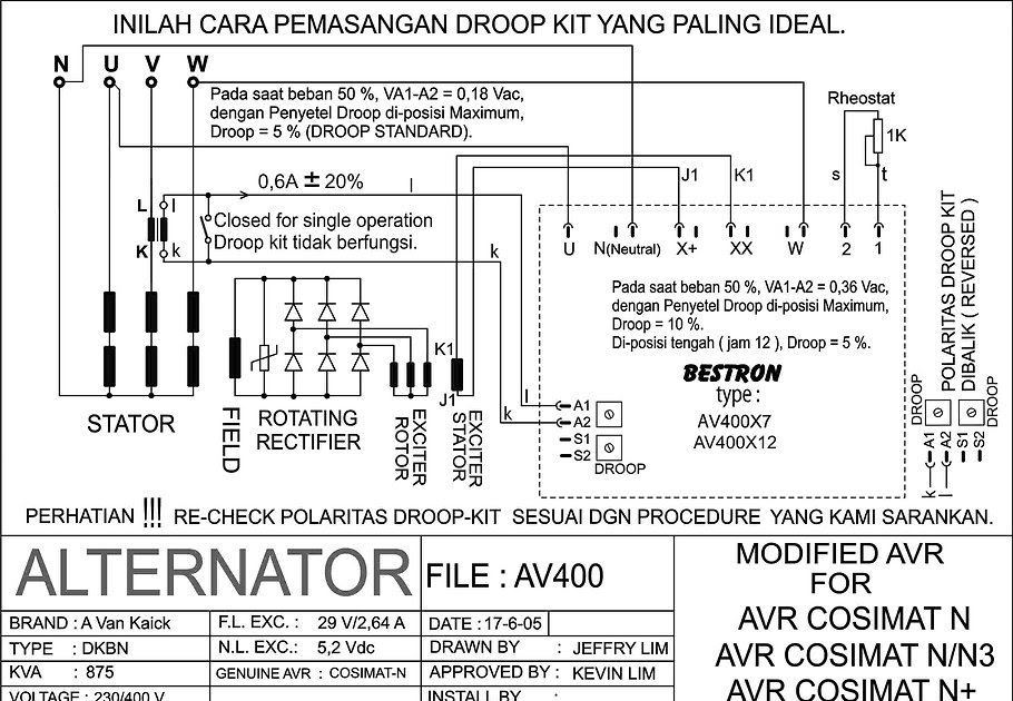 Wiring Diagram Panel Genset