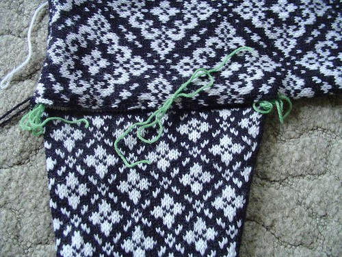 Ingeborg - attaching sleeve