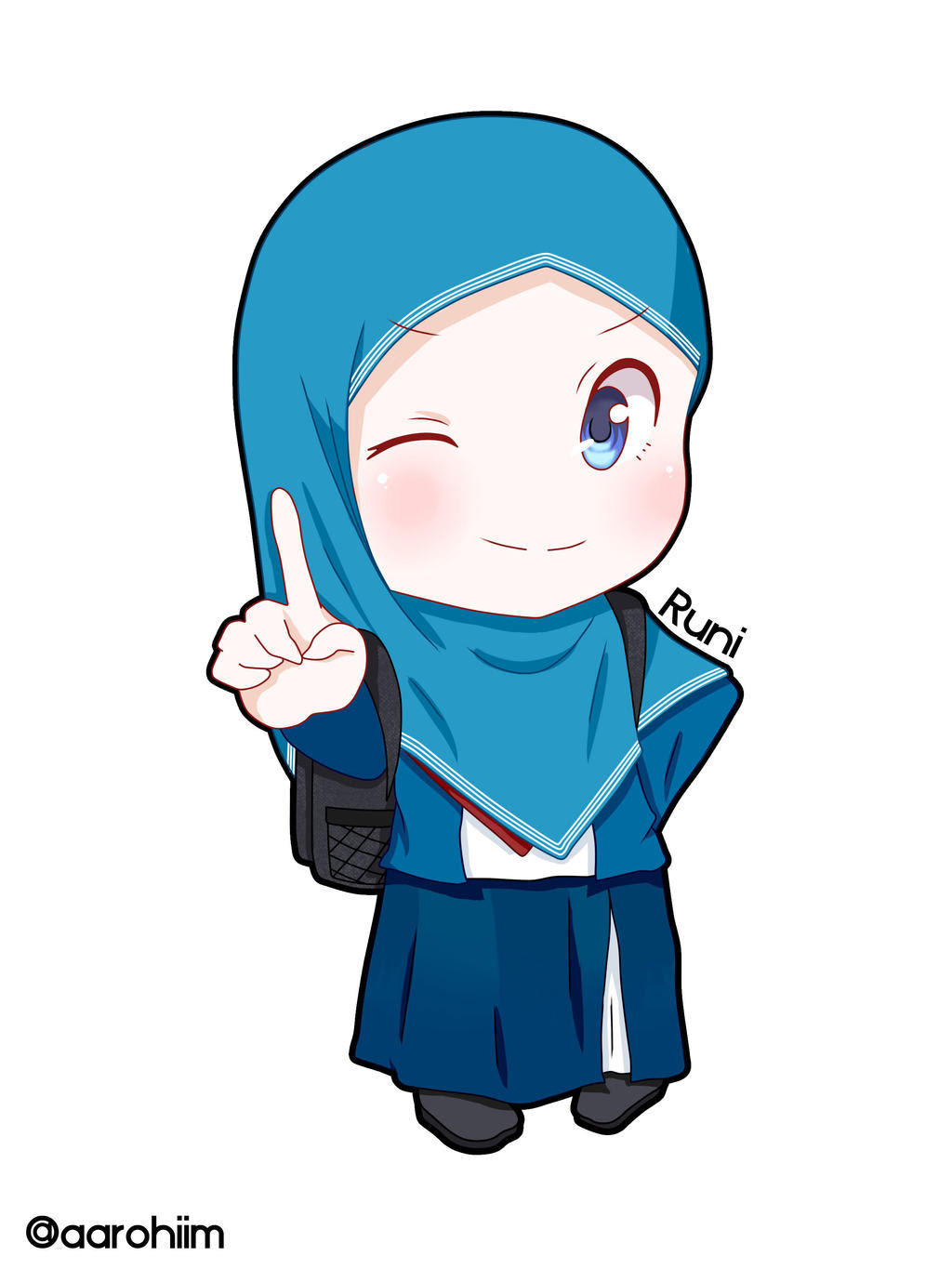 Runi Muslimah Chibi by aarohim1 on DeviantArt Runi Muslimah Chibi by aarohim1 on DeviantArt