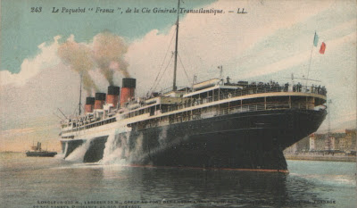france stern 1912 ocean ss liner postcards