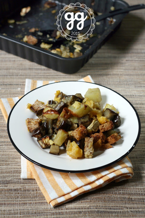 teglia di melanzane e polenta