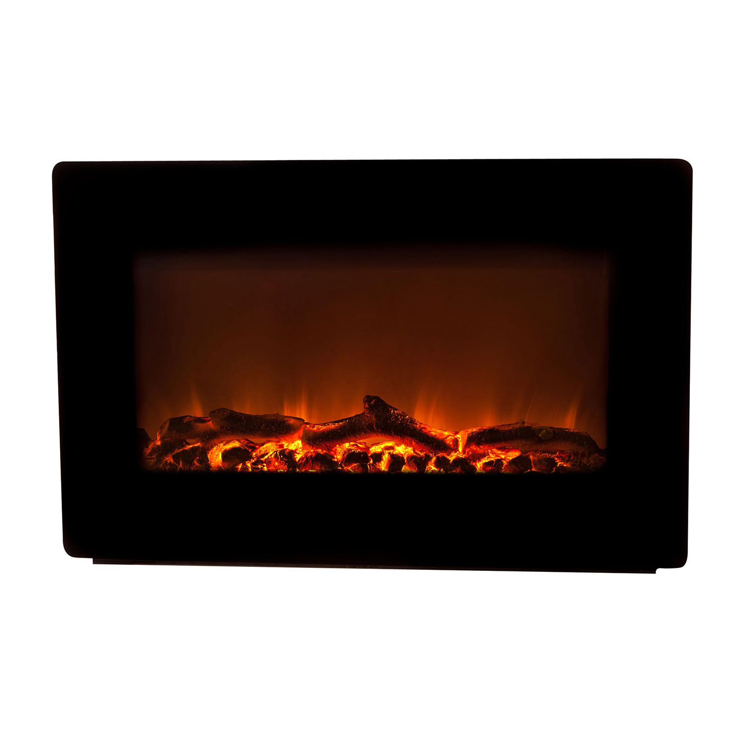 Fire Sense Black Wall Mounted Indoor Electric Fireplace