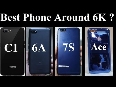 Realme C1 Vs Redmi 6A Vs Honor 7S Vs YU Ace - Best Phone Around Rs. 6K ?