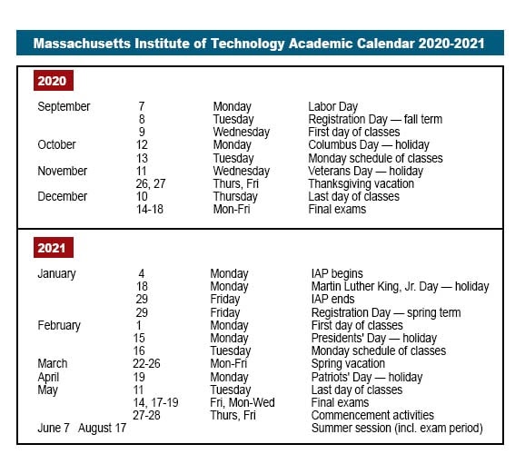 2021 Calendar: Emerson College Academic Calendar Spring 2021