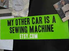 my other car is a sewing machine