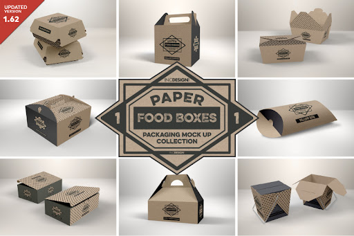 Download Free Vol 1 Paper Food Box Packaging Mockup Collection Psd Mockups PSD Mockup Templates