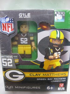 Clay Matthews NFL Green Bay Packers OYO Mini Figure Lego Compatible New G1LE eBay Clay Matthews NFL Green Bay Packers OYO Mini Figure Lego Compatible New G1LE eBay