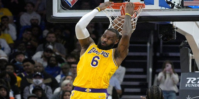 LeBron James shifts to center in second half to rally Lakers past lowly Magic