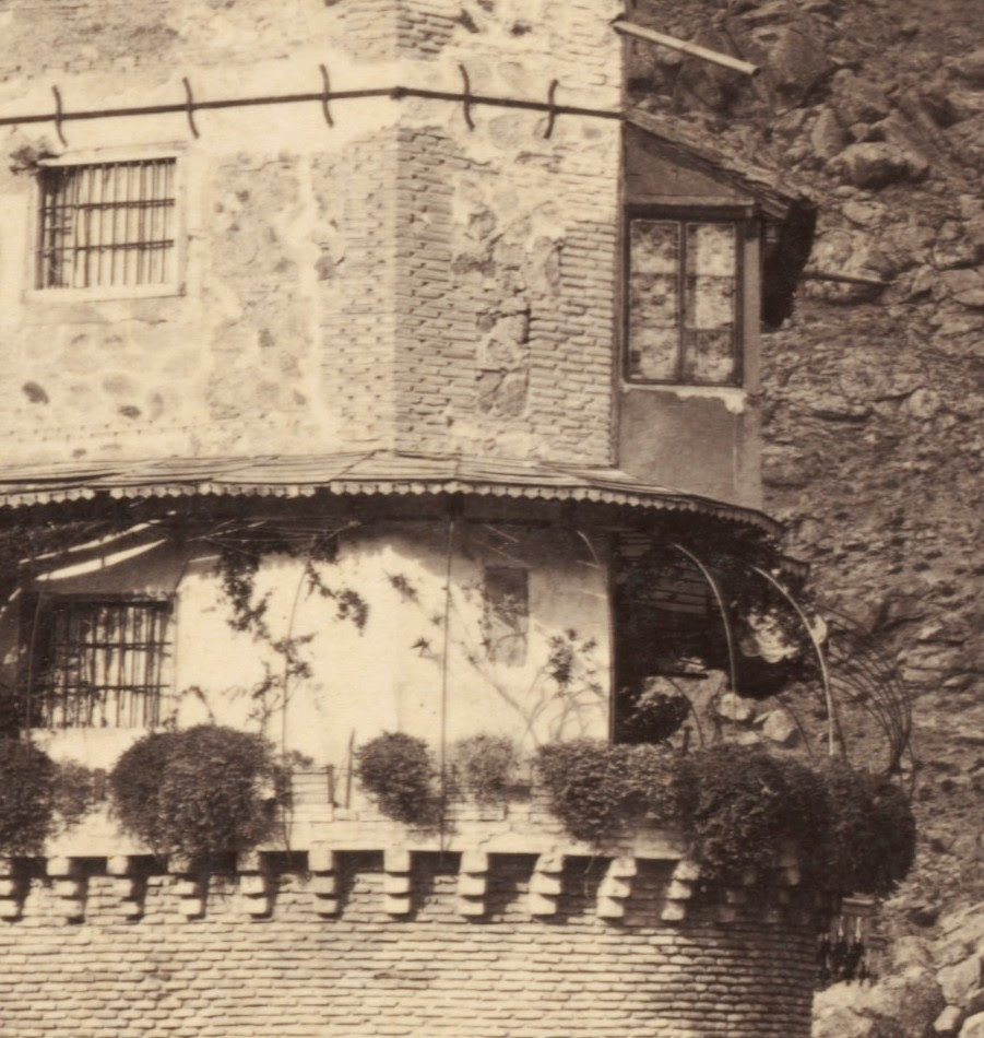 Casa del diamantista hacia 1860. Fotografía de Francis Frith (detalle)
