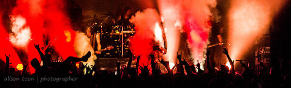 Amon Amarth and fans, Ace of Spades, Sacramento