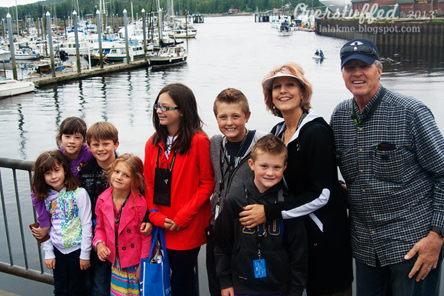 Mamah and Grandpa and the grandchildren in Ketchikan