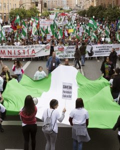 La Marcha de la Dignidad en Sevilla coincidiendo con la celebración del Día de Andalucía.EFE/Pepo Herrera