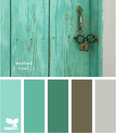 http://www.pinterest.com/pin/31806741090148379/ Im in love with the dark teal color and the smoky brown/gray color. It would be a great color combination for a family room or bedroom. I have to find the Sherwin-Williams colors that are closest to these :)
