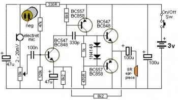 Mini Micropone Amplifier Circuit « Audio Circuit