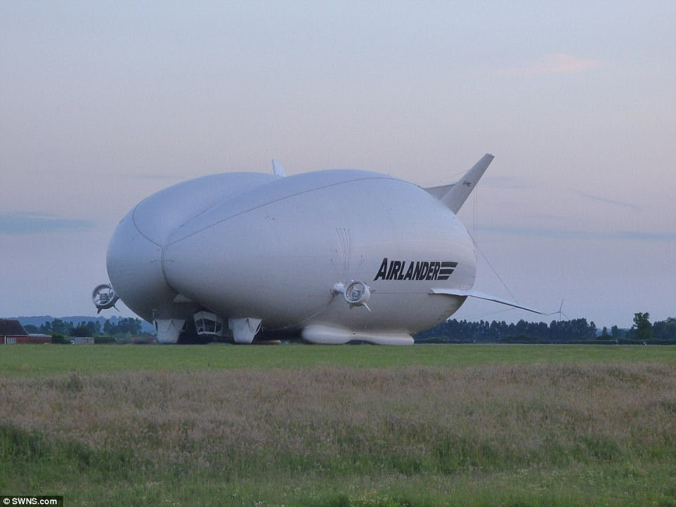 The company hoped the Airlander - which can carry 10 tonnes and up to 60 passengers - will be used for luxury commercial flights over the world's greatest sights from 2019