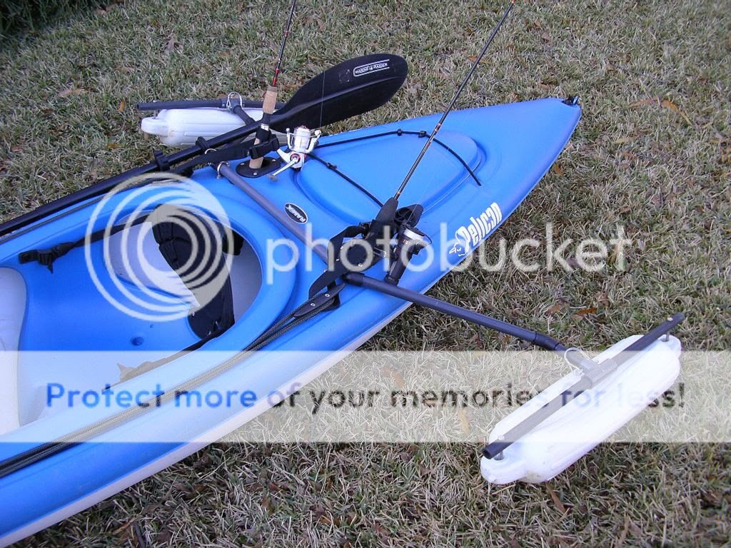 fishing boat: diy pvc kayak outriggers