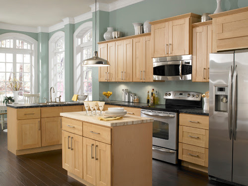 Light Wood Kitchen Cabinets With Dark Wood Floors Mycoffeepot Org