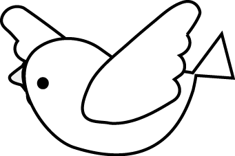 ぜいたくかっこいい 鳥 イラスト 白黒 無料イラスト集
