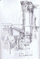 Portland Sketchcrawl - Hopping off the MAX Yellow Line
