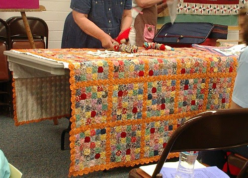 vintage yoyo quilt
