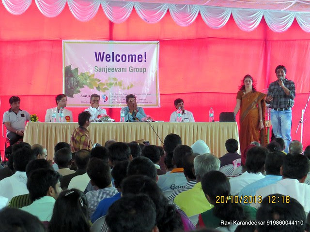 Ms. Pallavi Bapat, Marketing Manager, Snjeevani Developers & Mr. Ashok Bhosale, Home Owner, Shares His Experience - Handing Over Ceremony of Sanjeevani Developers' Sangam at Sus on Sunday 20th October 2013