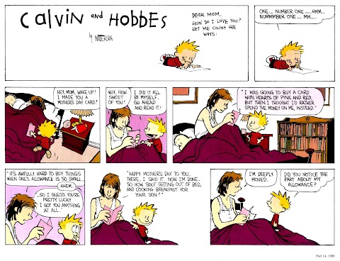 Calvin And Hobbes Mothers Day Comic