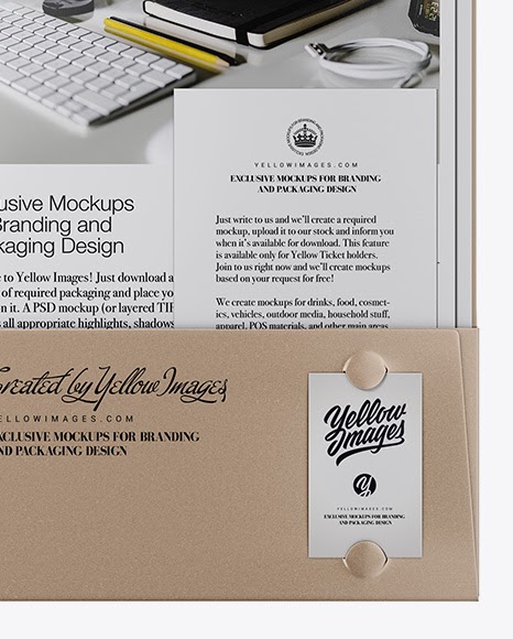 Download Download Office Branding Mockup Free Download Psd Kraft Folder W Kraft Papers And String Closure Mockup In A Collection Of Free Premium Photoshop Smart Object Showcase Mockups F Yellowimages Mockups