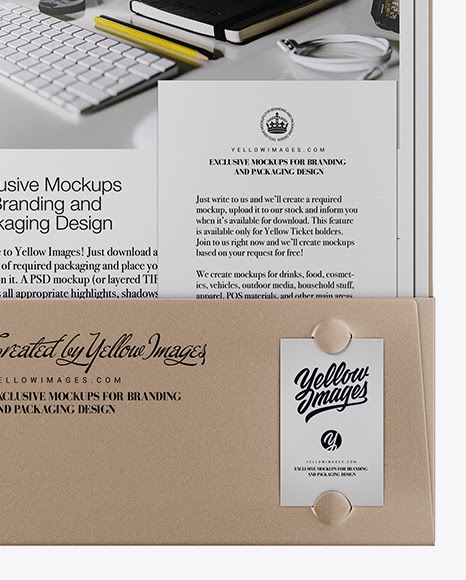 Download Download Office Branding Mockup Free Download Psd Kraft Folder W Kraft Papers And String Closure Mockup In A Collection Of Free Premium Photoshop Smart Object Showcase Mockups F PSD Mockup Templates
