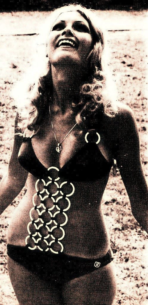 Janet Agren Ritz Newspaper Bikini