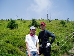 천왕봉과 장터목 사이에서 병준, 나