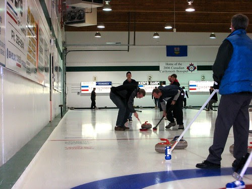 The sweeping seems to be left to the younger men