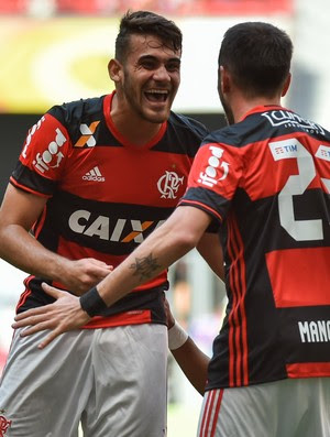 Vizeu e Mancuello - gol - Flamengo x Atlético-MG (Foto:  ANDRé BORGES /AGIF/ESTADÃO CONTEÚDO)