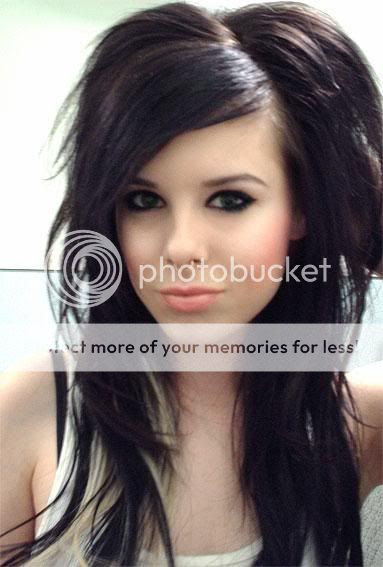 Hairstyles Emo Girls Haircuts With Side Swept Bangs