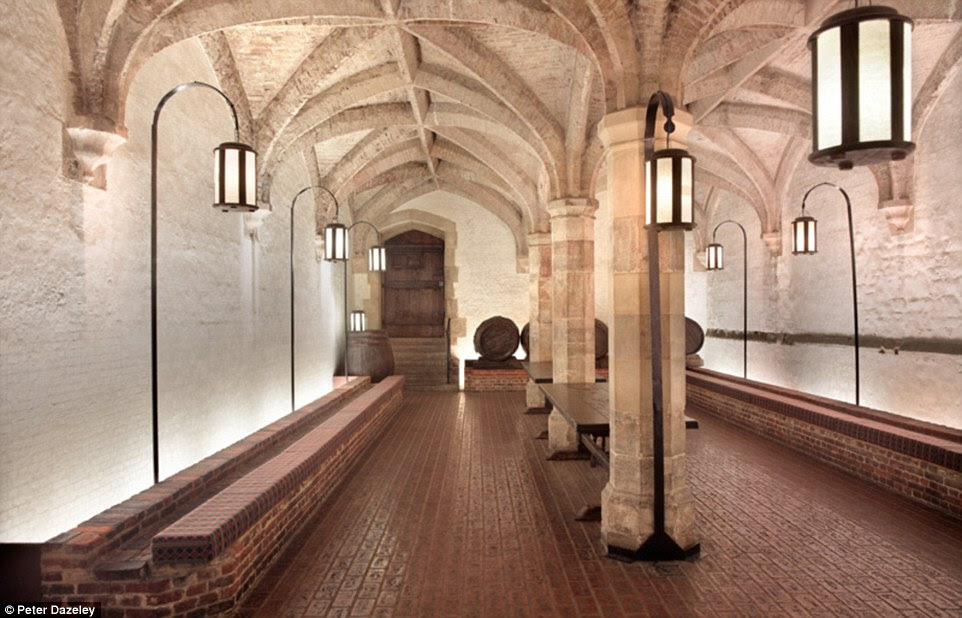 Underground: The book also takes a look at King Henry VIII's wine cellar, built in 1516, which is now under the Ministry of Defence building in Whitehall