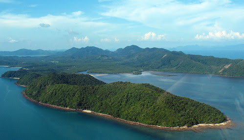 Koh Yao Yai from the air