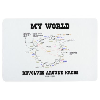 My World Revolves Around Krebs Biochemistry Humor Floor Mat