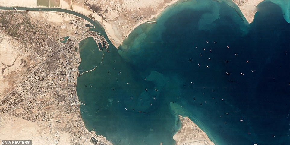 Satellite image reveals true extent of the traffic jam caused by mega