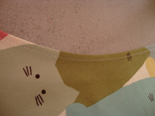 Kobayashi Quiet Cats McCalls 7931 apron:  curved beauty!