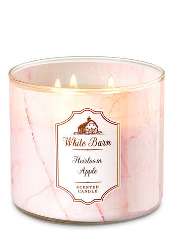 White Barn Heirloom Apple 3-Wick Candle - Bath And Body Works