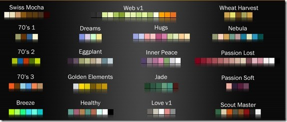 web guru: 100 Delightful and Pleasing Color Palettes and Swatches