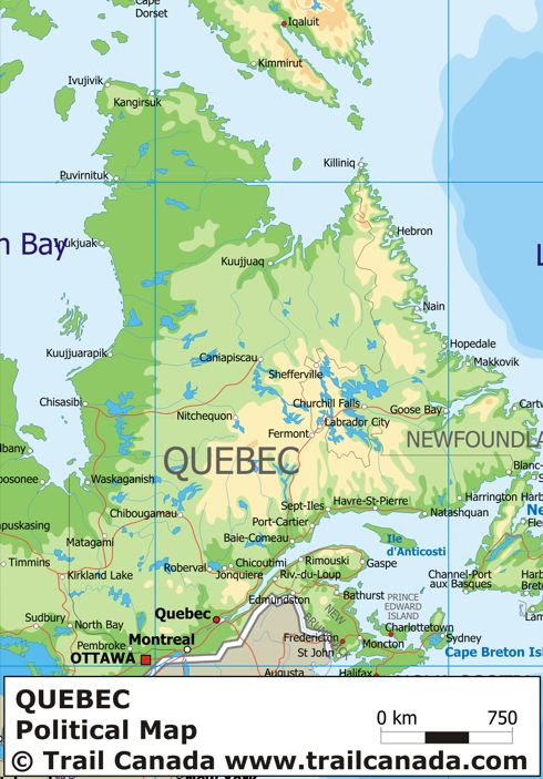 Maps: Map Quebec