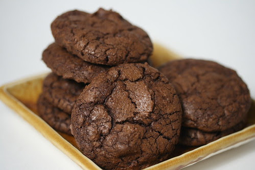 Dark-Chocolate Cookies with Espresso (Everyday Food recipe)