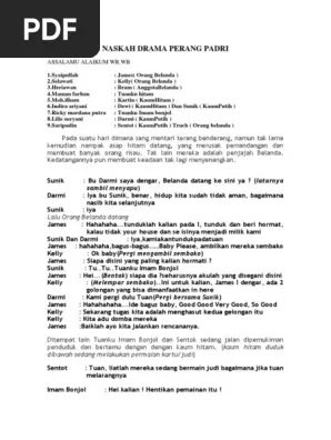 Contoh Naskah Drama Eropa Contoh Surat