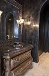 Bathroom: Fashionable Float Vanity Table With Double Vessel Sink ...