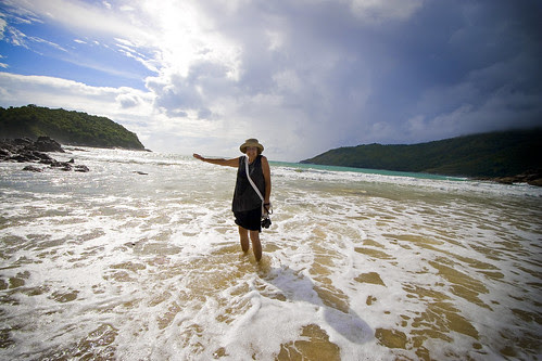 Mum at Yanui Beach